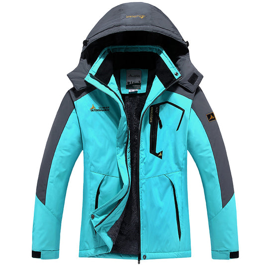 Mountaineering Clothing Couple Warm Cold-proof Cotton-padded Coat Plus Size