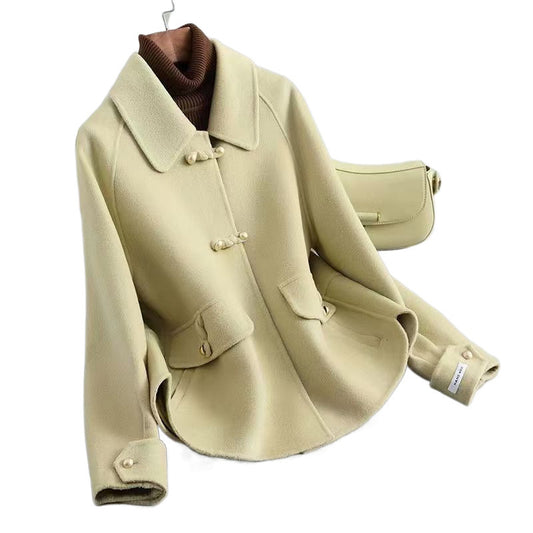 Women's Loose Large Size Autumn And Winter Thickening Double-sided Woolen New Coat