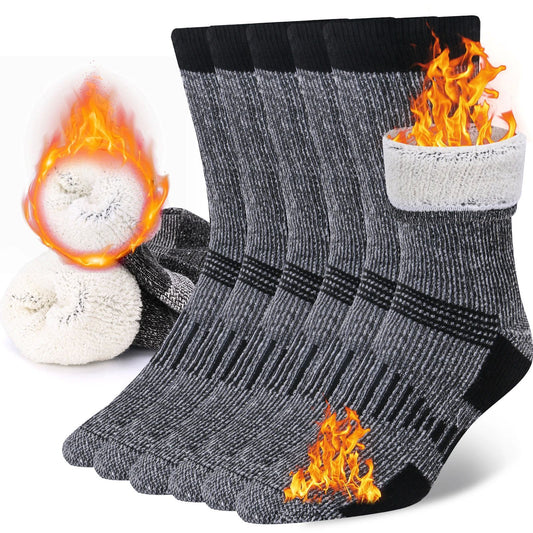 Men's And Women's Wool Round Neck Thickened Warm-keeping Socks