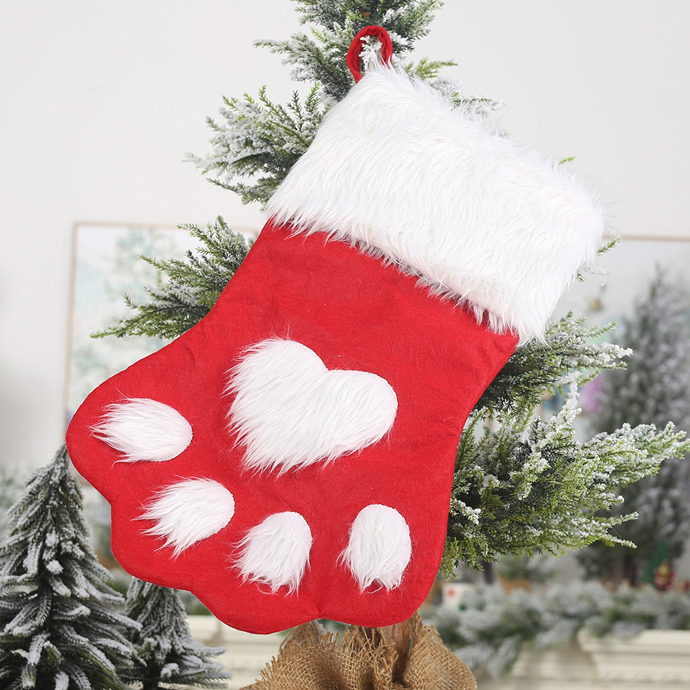 Christmas long-haired pet stockings