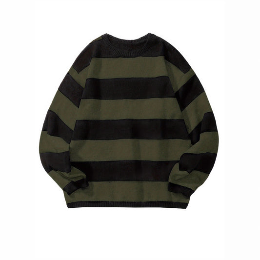 High-quality retro wool sweater, Knitwear Loose American
