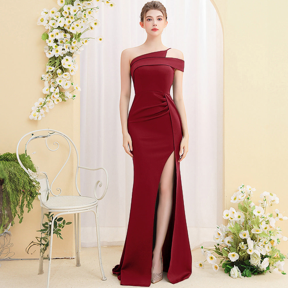 Women's Temperament Ladies Banquet Long Fish Tail Dress