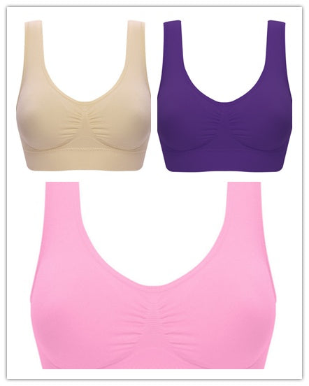 Women Yoga Tank Tops Sports Bra Workout Fitness Running Crop Top