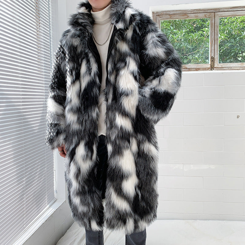 Men's Cloak Hip Hop Trendy Clothes Plush Coat