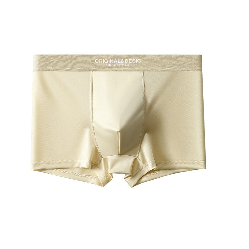 Men's Satin Light Luxury Ice Silk Underwear Summer Breathable Boxers Shorts New Boxers