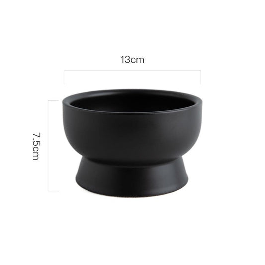 Ceramic Pet Bowl Blackproof Chin Eater