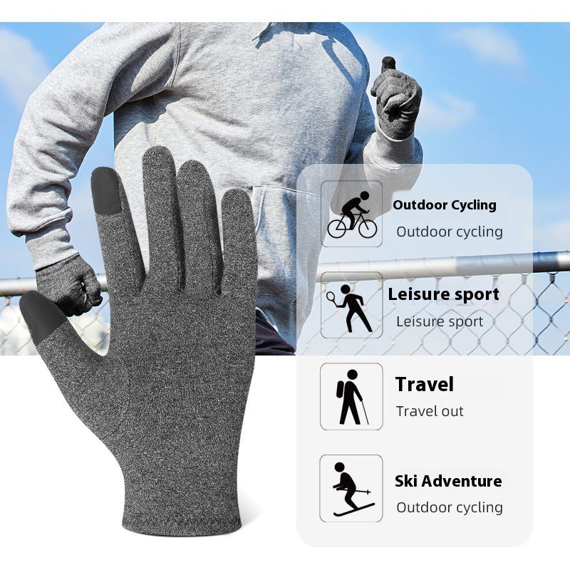 Exercise Workout Training Protective Hand Climbing Riding Pressure Gloves Touch Screen