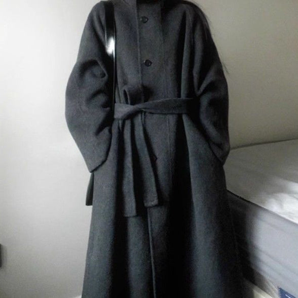 Women's New Wool Coat Petite Korean Mid-length