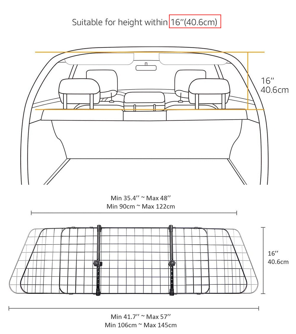 Pet Car Trunk Insulation Fence