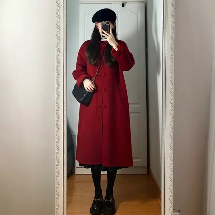 Petite Hepburn mid-length wool coat