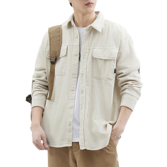 American Retro Patchwork Fashion Brand Casual Jacket For Men