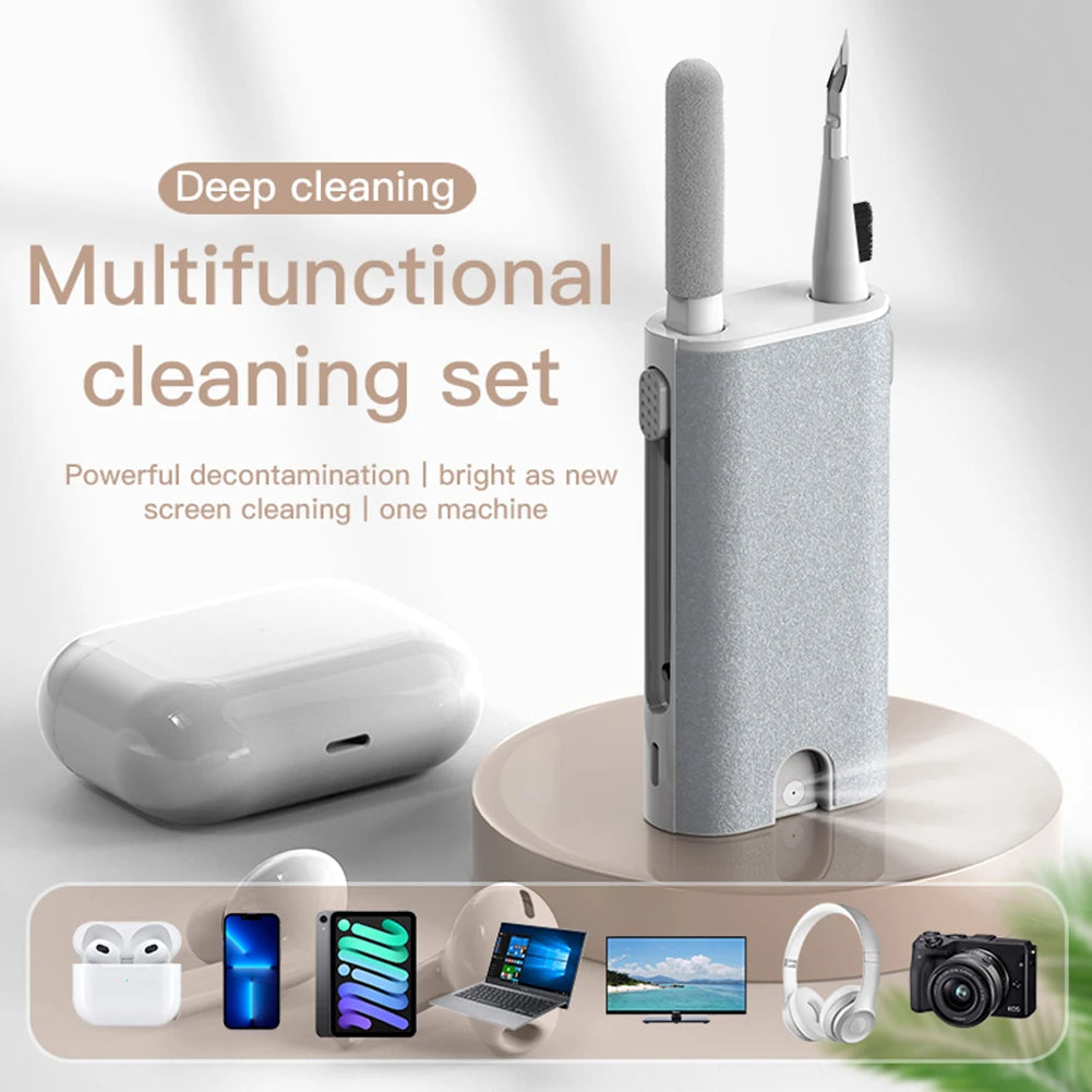 5-in-1 Earphone Case Cleaning Pen with Portable Screen Port Spray Keyboard Cleaner Multifunctional Accessories for Airpods 3