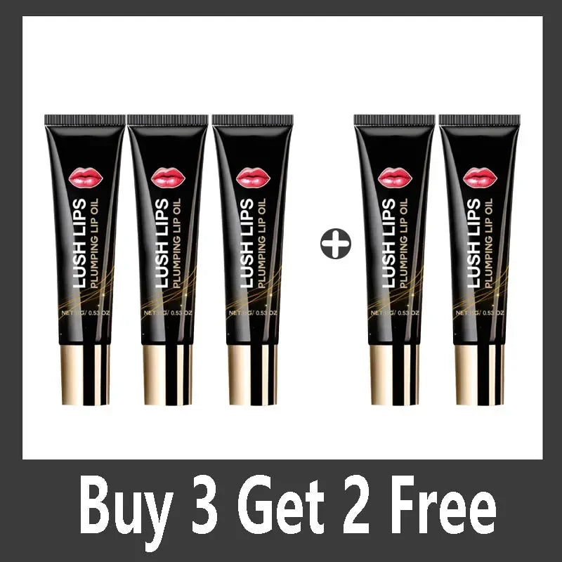 Lip plumper oil, instant volumizer, increases lip elasticity, long-lasting hydration, lip gloss, sexy beauty makeup.