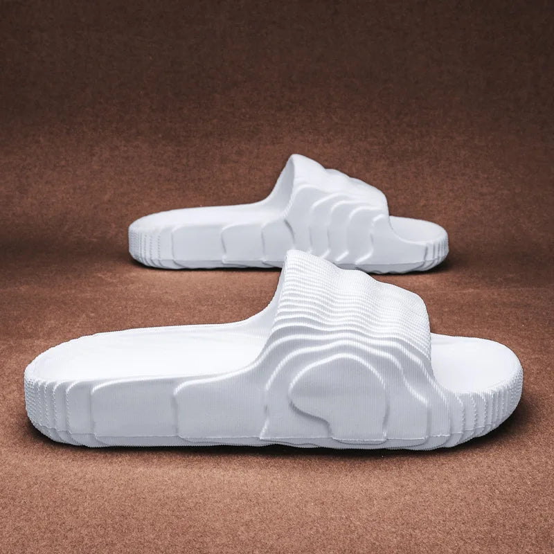 Indoor Outdoor Slippers For Men Women Summer Platform Shoes Soft EVA Anti-slip Couples Bathroom Beach Slides Leisure Sandals