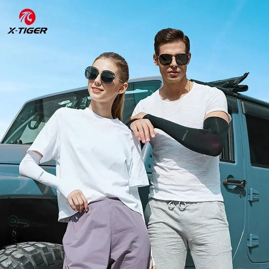 X-TIGER Ice Silk Arm Sleeves Sports Cycling Outdoor Travel Fitness Arm Sleeves Gloves Arm Sleeves Cycling Accessories