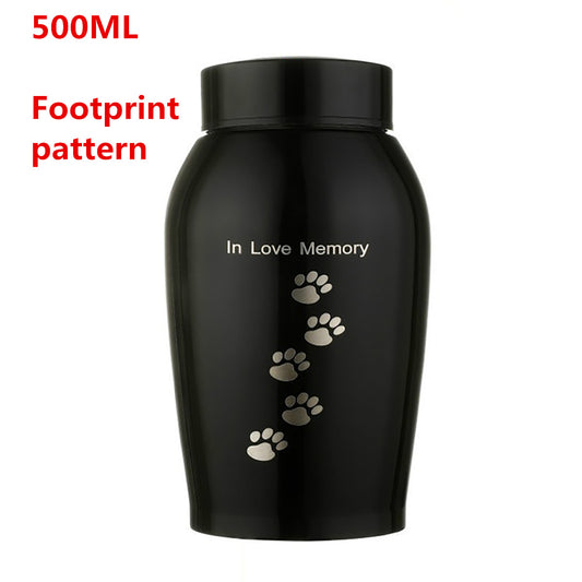 Stainless steel commemorative pet jar