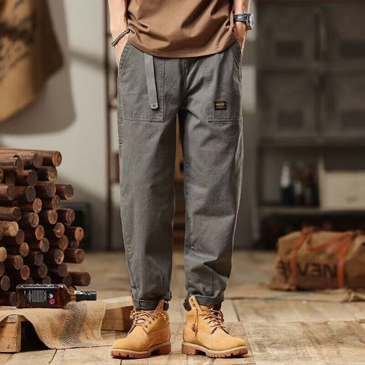 Men's Autumn Straight High Waist Overalls