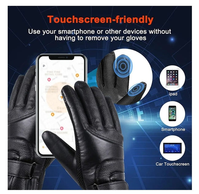 Electric USB Heated Gloves Winter Warming Thermal Ski Snow Hand Warm Windproof
