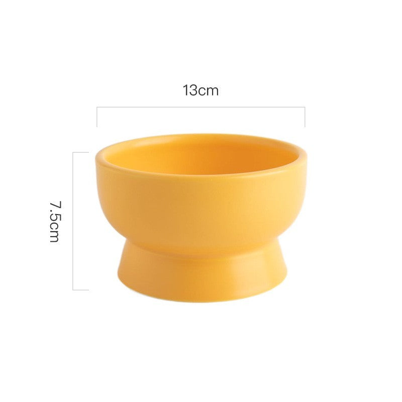 Ceramic Pet Bowl Blackproof Chin Eater
