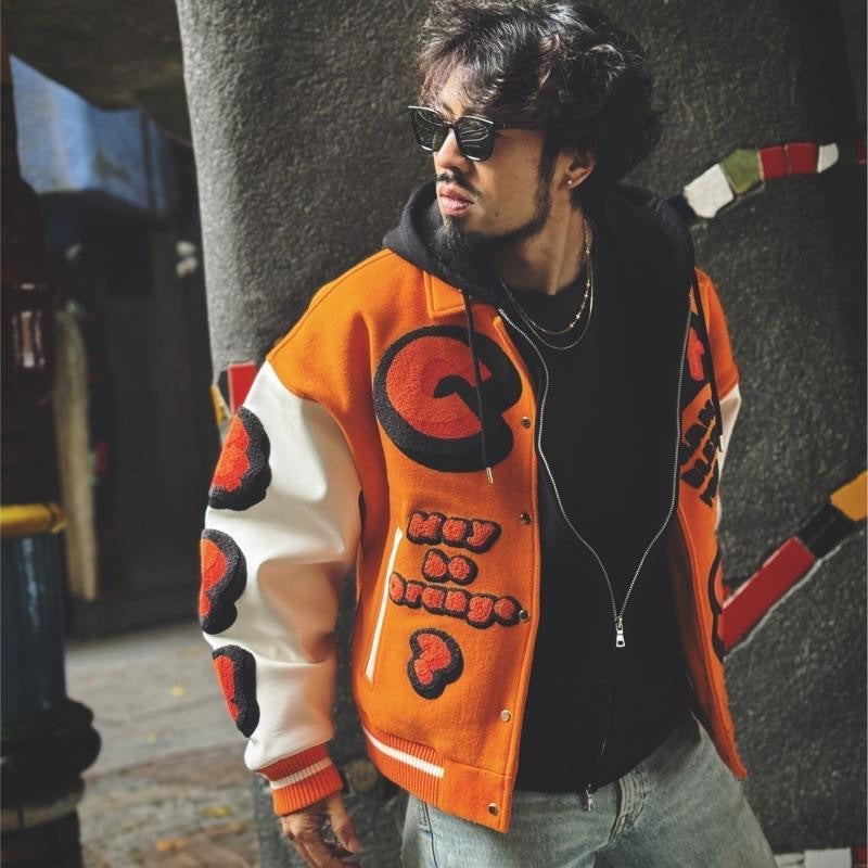 American Jacket Baseball Uniform Jacket Men's And Women's Embroidered Casual