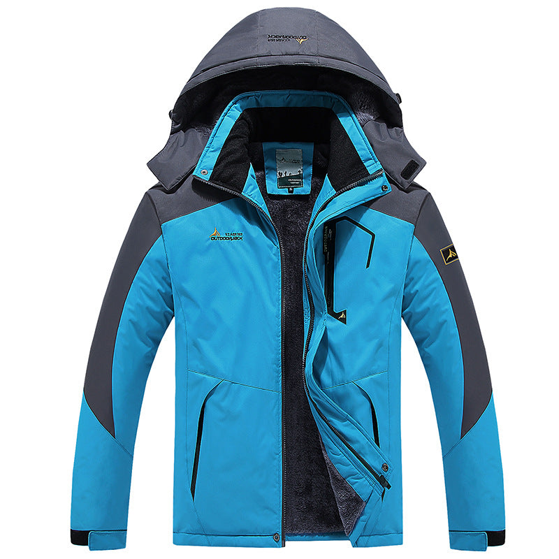 Mountaineering Clothing Couple Warm Cold-proof Cotton-padded Coat Plus Size