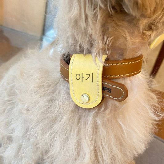 Pet Identity Card Makaron Pu Skin