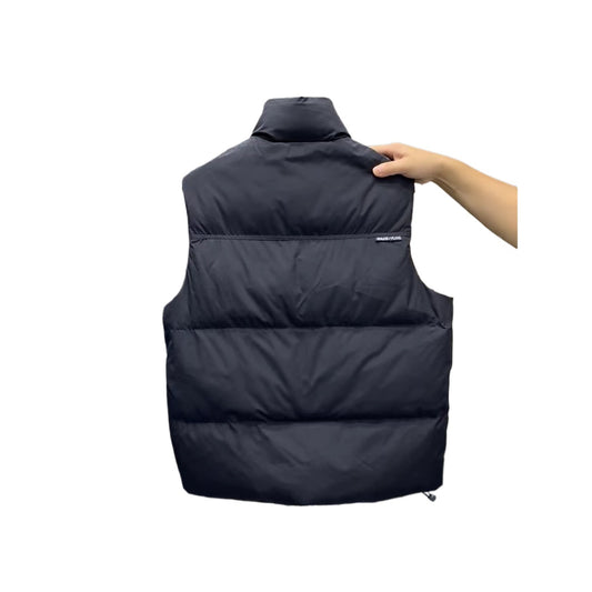 White Duck Down Trend Loose Youth Men's Warm Sleeveless Down Vest Coat