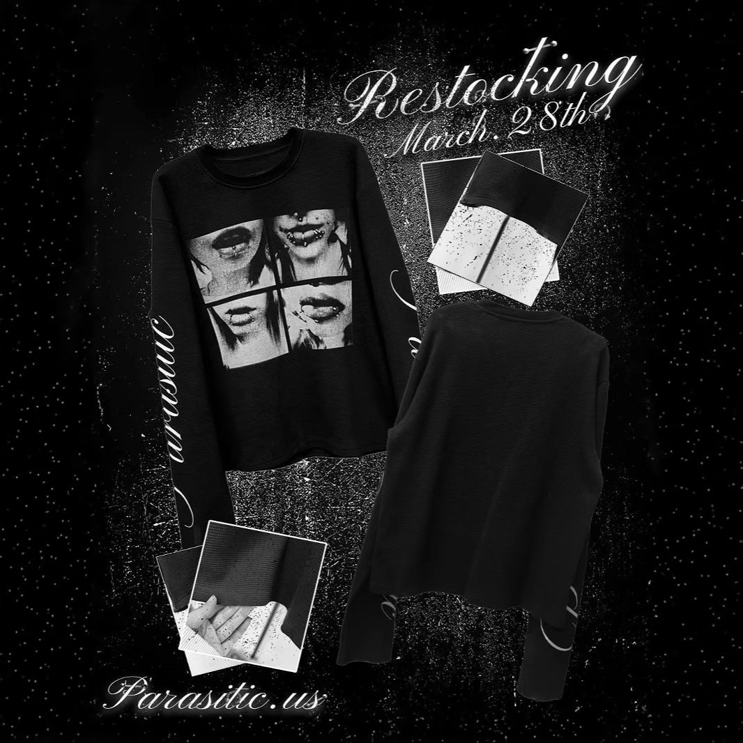 Dark Style Street Punk Men's And Women's Long Sleeves Top