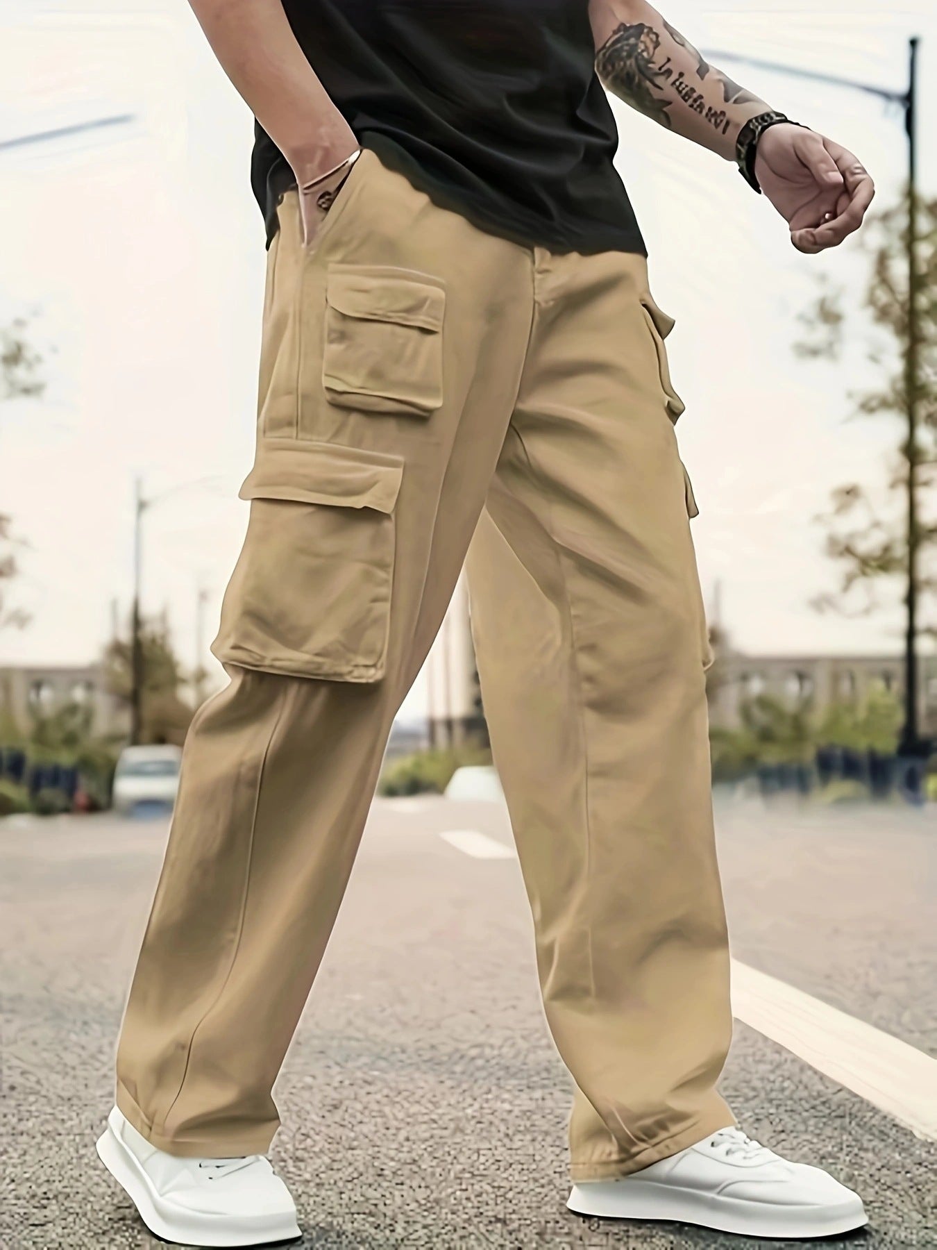 Overalls Casual Sports Pants Loose Men And Women Long