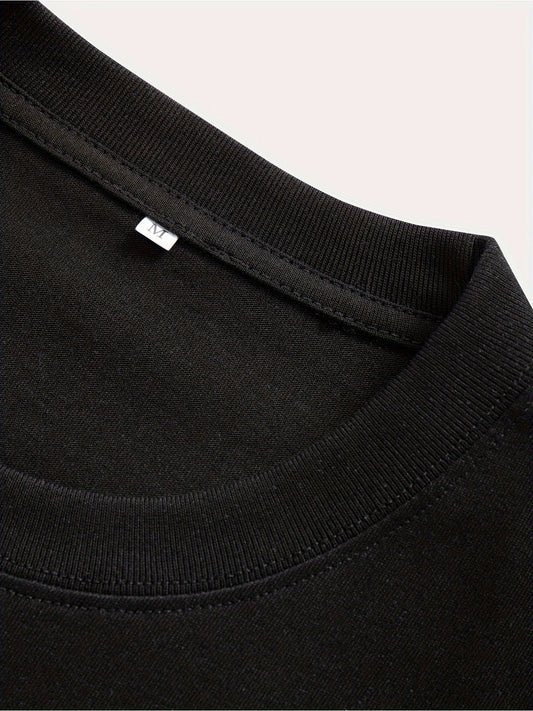 Black Tshirt Yellow Submarine Pattern Trendy And Fashionable Casual And Versatile