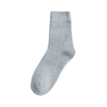 General Floor Socks Thickened Plus Velvet Tube Socks Solid Color