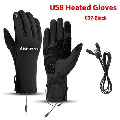 USB Electric Heating Gloves Winter Outdoors Sports Skiing Warm Waterproof Non-slip