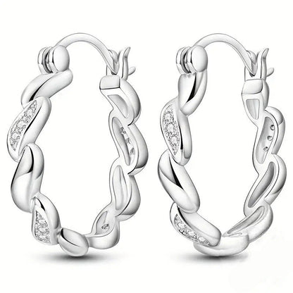 Affordable Luxury Style Fashion Zircon Shiny Geometric Earrings