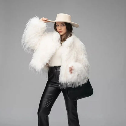 Women's Thick Plush Fashion Warm Fur Coat