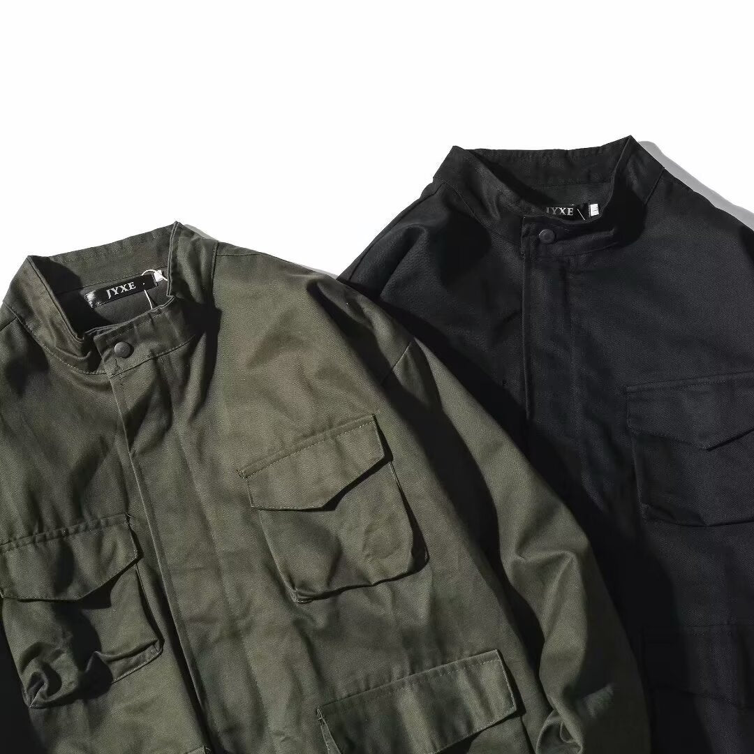 Multi-pocket Workwear Handsome Hong Kong Style Casual Jacket