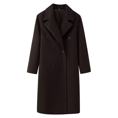 Double wool coat for women