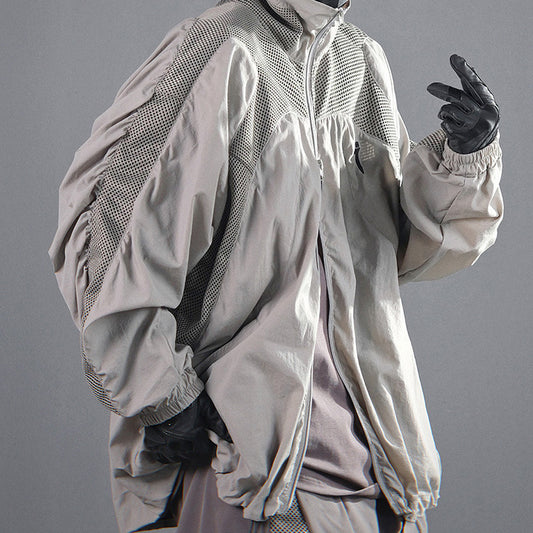 Mechanical Style Lapel Sun Protection Loose Casual Breathable Jacket