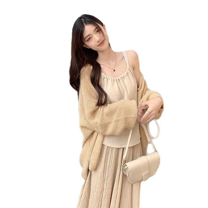 Autumn Wear Petite Set Long Dress