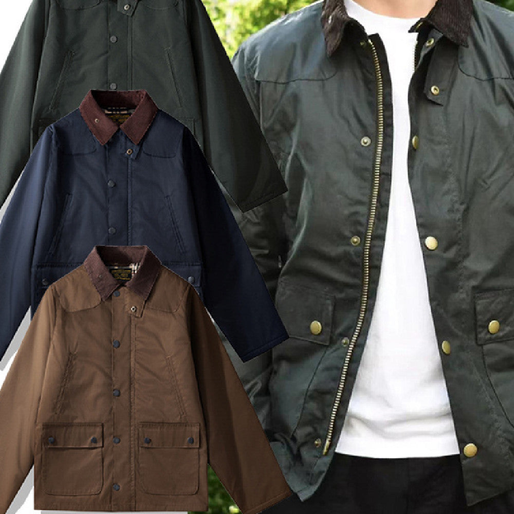 Oil Wax Jacket Quilted Trench Coat
