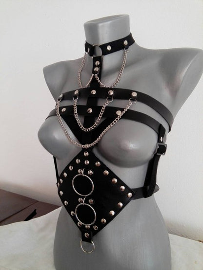 Accessories for women's full leather dance costumes