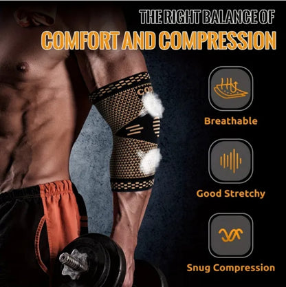 Fitness Travel Supplies Elbow Compression Sleeves For Support