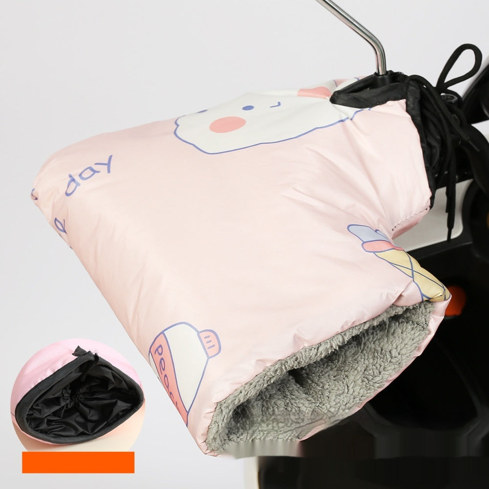 Winter Electric Motorcycle Handle Thickened Waterproof