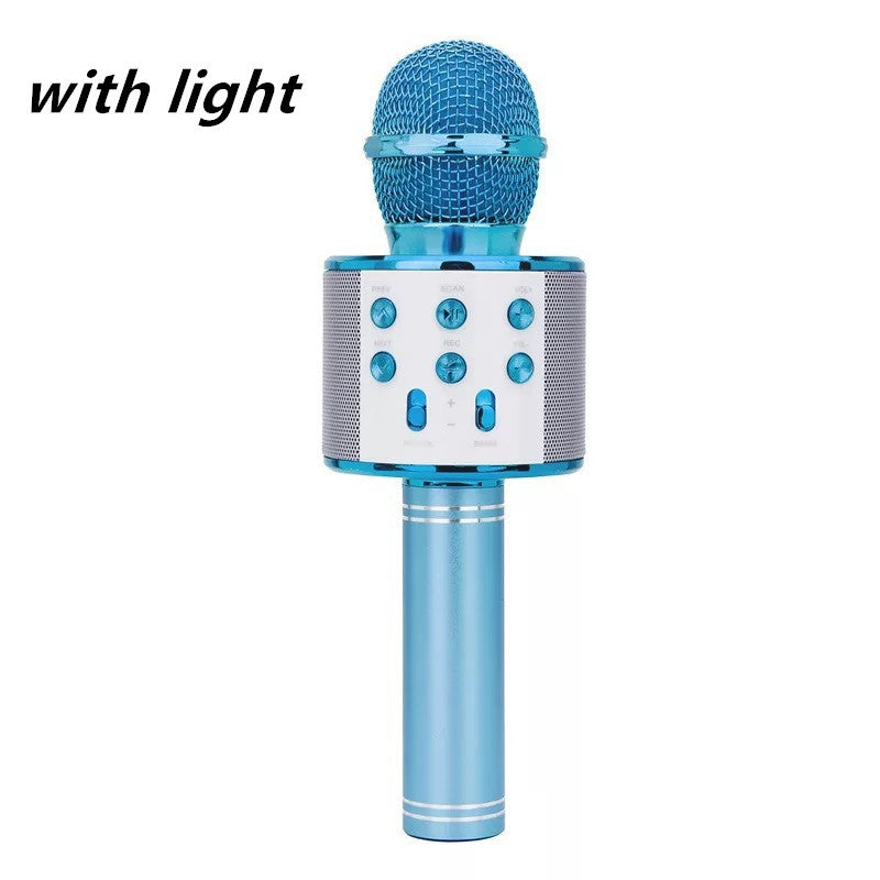 Bluetooth Wireless Microphone Mini Home Ktv For Music Playing Singing Speaker Player