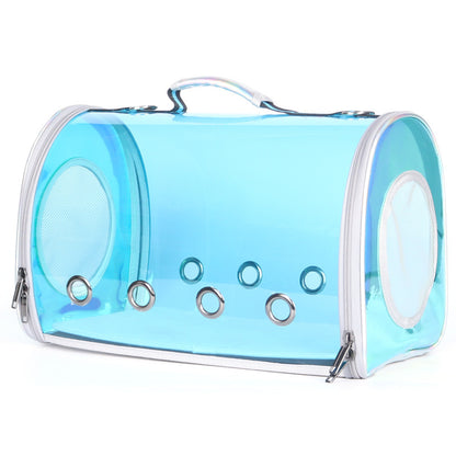 Fashionable Cat Pet Out Laser Transparent Bag