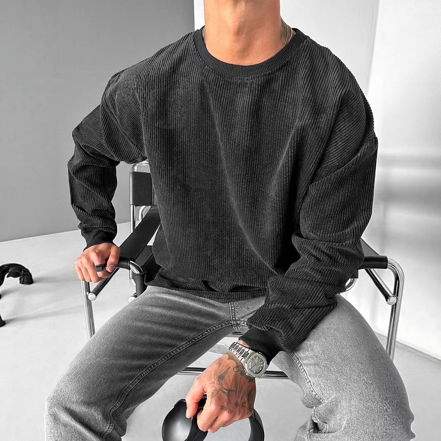 Casual Trends Round Neck Long Sleeve Sweater