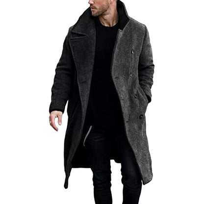 Men's Woolen Coat Thickened Coat