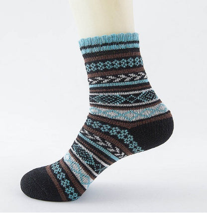 Winter Thick Warm Stripe Woolen Socks Casual Sock Business Socks