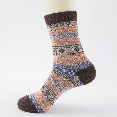 Winter Thick Warm Stripe Woolen Socks Casual Sock Business Socks