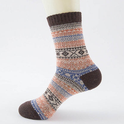 Winter Thick Warm Stripe Woolen Socks Casual Sock Business Socks