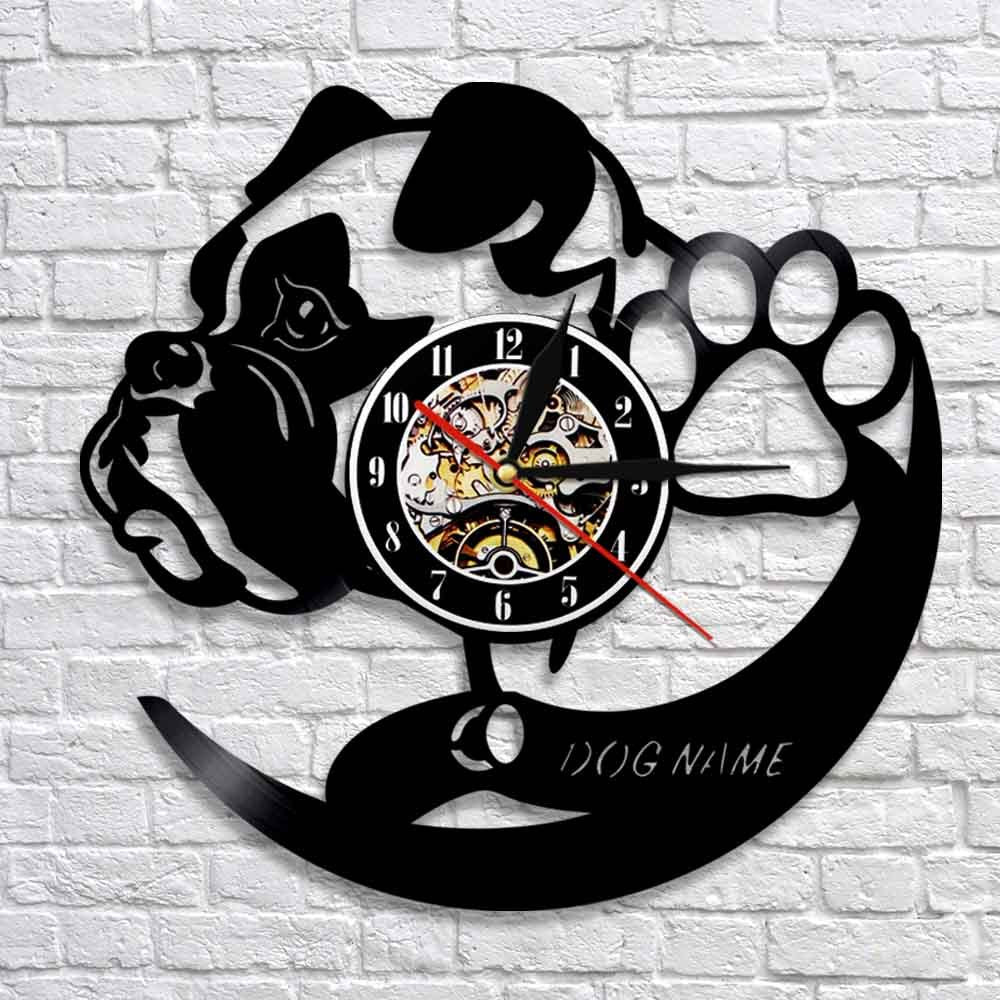 Lovely pet dog living room decoration clock